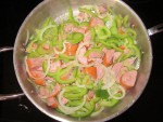 Smoked Sausage with Green Peppers and Onions