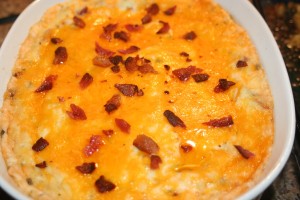 Cheddar Bacon Mashed Potatoes  - 1