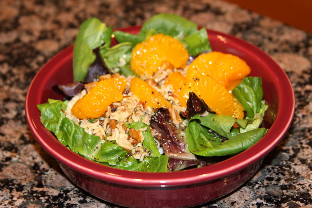 Salad and Poppy Seed Vinagrette