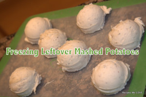 Freezing Leftover Mashed Potatoes - 1