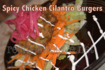 Spicy Chicken Cilantro Burgers