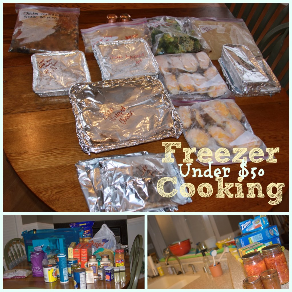 Freezer Cooking Under $50 and it all can be made Gluten Free-1