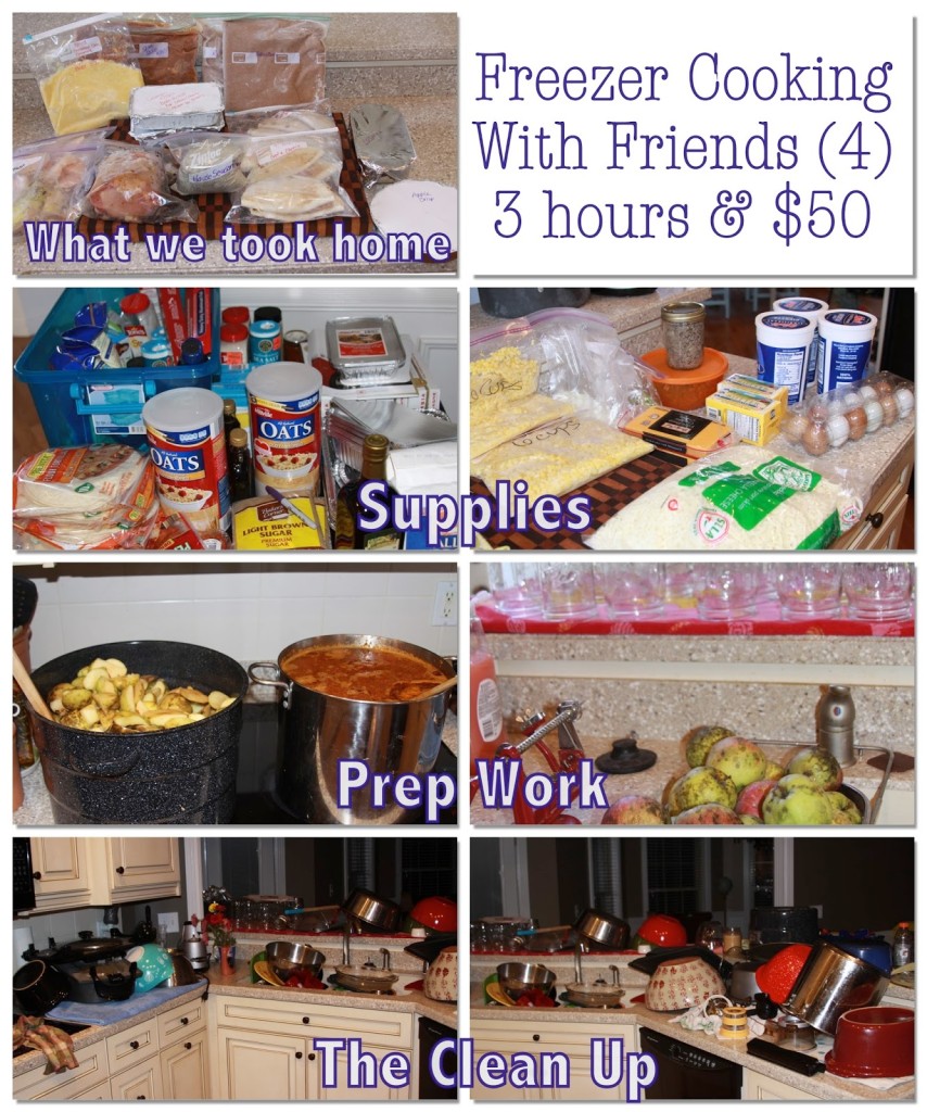 Freezer Cooking with Friends #4 ... 3 hours & $50  and no cream of something soup-1